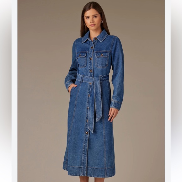 ladies denim dress size 18 Medium Wash Lace Contrast Short quality denim ladies sewing patterns Color:Cream Yellow Mango Short Pinafore Dress